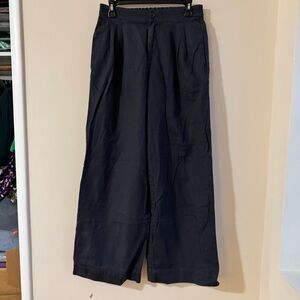 Faherty Women's Wide-Leg Pants in Dark Blue Sz 6